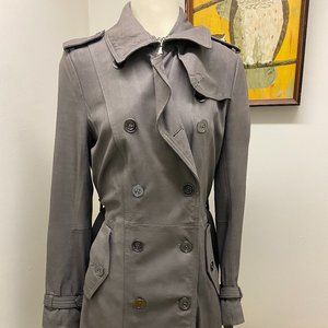 Grey Neiman Marcus Trench Coat